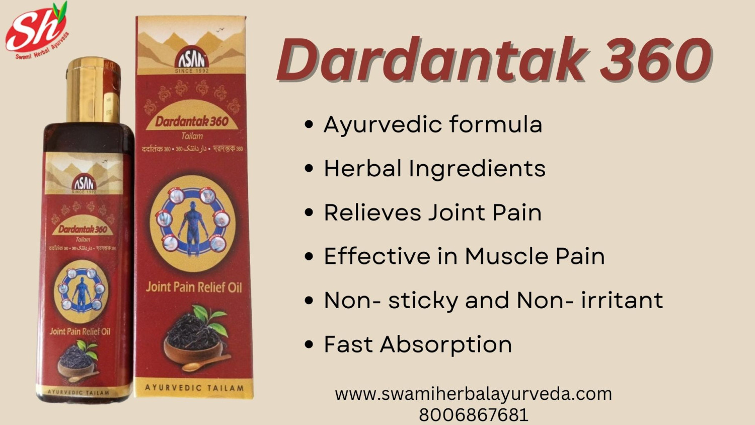 Dardantak 360 Pain Relief Oil