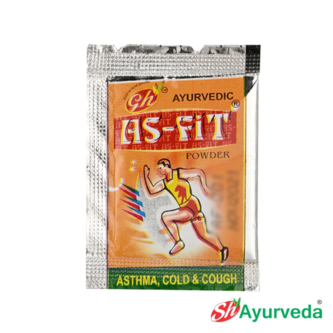 As Fit Powder For Asthma, Cold And Cough by GH Ayurveda